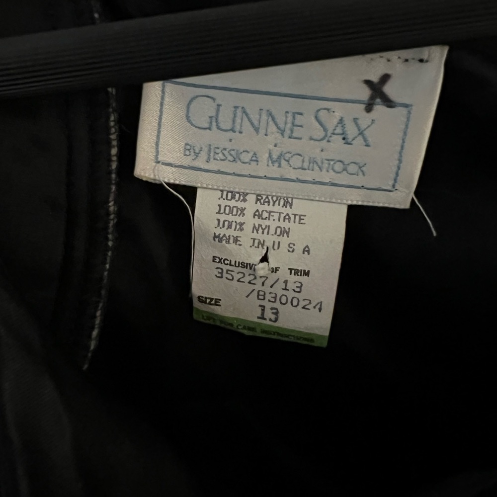 Gunne Sax Holiday Dress Vintage Size 13 - image 3